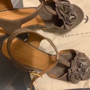 Chie Mihara heels with floral design